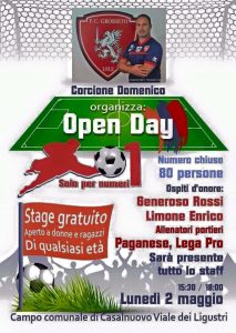 Open day di Corcione 2 maggio 2016