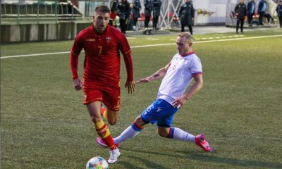 Stijepovic con la maglia del Montenegro U21 (foto profilo personale Instagram)