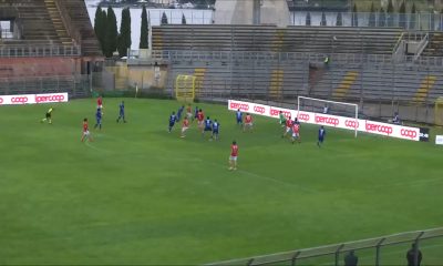 Como-Grosseto 2020-21, il gol del 2 a 2 di Galligani