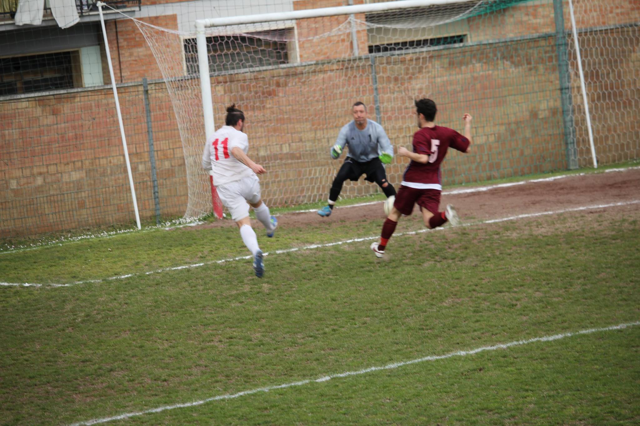 Nella foto Carone, sempre in vetta alla classifica marcatori