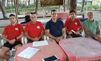 grosseto-volley-school-da-sx-vice-all.-gianluca-Vaccaro-all.-Luigi-Ferraro-v.-pres.-Michele-DErasmo-all.-serie-D-enrico-ferrari-dt.-Michele-Tosi