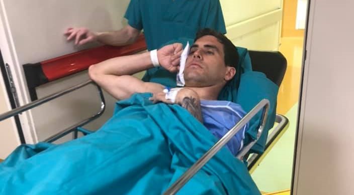 Filippo Moscati fuori dalla sala operatoria - foto di Giorgio Moscati