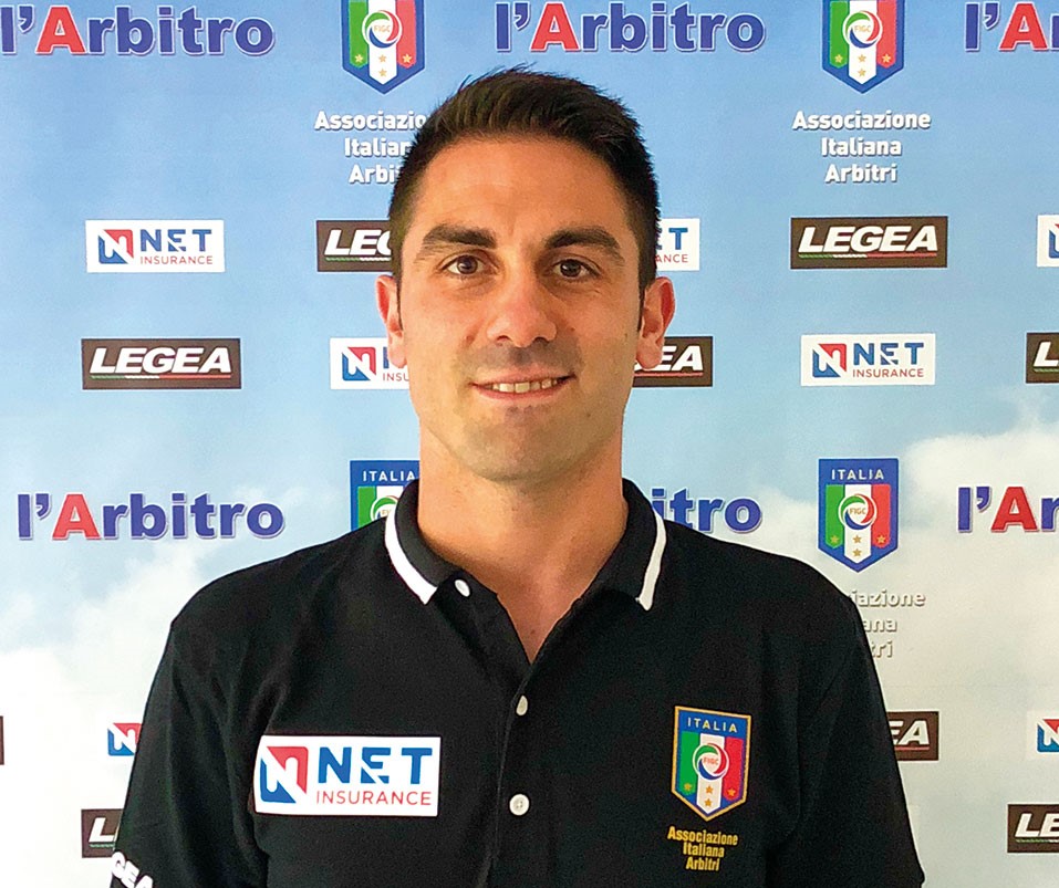 L'arbitro Mattia Ubaldi di Roma 1