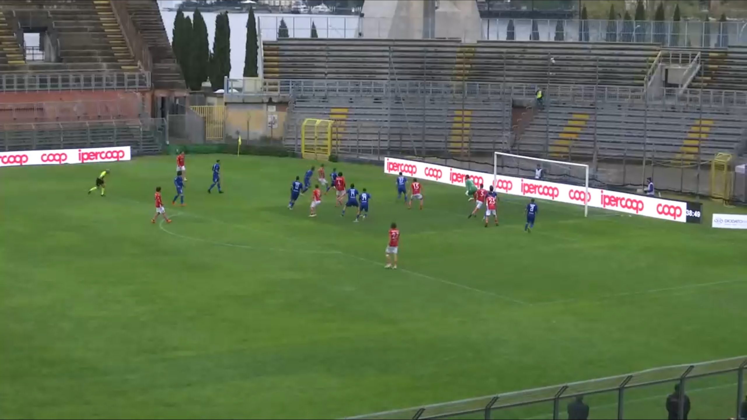 Como-Grosseto 2020-21, il gol del 2 a 2 di Galligani