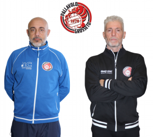 pallavolo-grosseto-1978-sx-allenatore-stefano-spina-dx-rossano-rossi