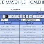 SERIE B MASCHILE GIRONE F PROSSIMO TURNO SECONDA GIORNATA
