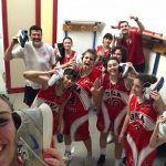 basket gea grosseto squadra under15 Festa spogliatoio