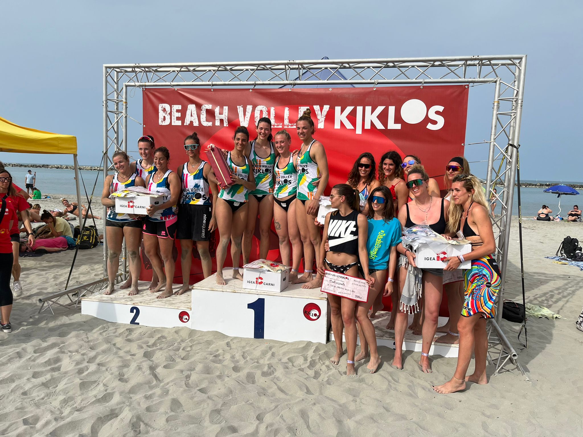 pallavolo grosseto premiazione squadra beach volley torneo bellaria igea marina