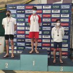 vigili del fuoco salvamento a nuoto leonardo conti sul podio