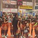 pallavolo grosseto luca consani squadra under 13 2022 2023 festeggia la vittoria del torneo di Cecina