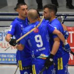 hockey pista serie A1 follonica hockey giocatori festeggiano 2023
