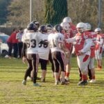 football americano squadra Condor Grosseto azione di gioco febbraio 2024
