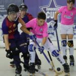 hockey pista hc castiglione under15 castiglione-barcellona torneo in spagna eurockey azione di gioco novembre 2024