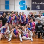 pallavolo grosseto giorgio peri serie B2 festeggia la vittoria ocntro il Priverno Volley gennaio 2025