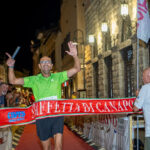 atletica Simone Ciucchi taglia il traguardo staffetta di canapone luglio 2025