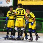 hockey pista squadra A2 Blue Factor Castiglione festeggiamento giocatori settembre 2025