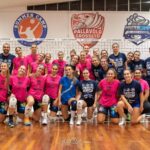 pallavolo grosseto serie c insieme alle ragazzze del Figline Valdarno amichevole ottobre 2025