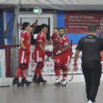 hockey pista serie A1 circolo pattinatori grosseto festeggia la vittoria novembre 2025