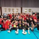invictavolleyball serie B festeggia la vittoria contro Pontedera novembre 2025