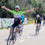 ciclismo Samuele Luppichini all’arrivo trofeo della rimembranza