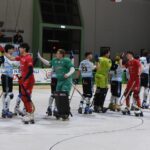 hockey pista Serie A2 Blue Factor Castiglione vs Nova Medicea Pumas Ancora Viareggio azione di gioco febbraio 2026-2