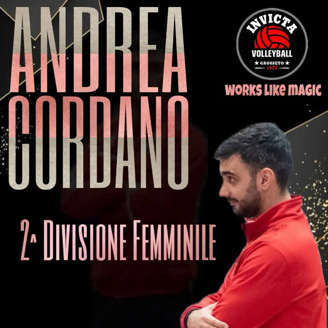 Invictavolleyball settore femminile logo stagione 2026 2027 andrea cordano