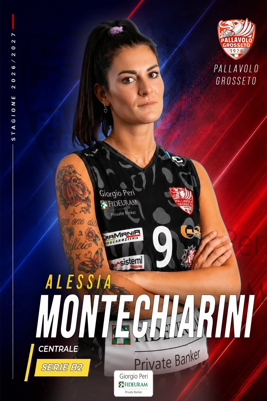 La Pallavolo Grosseto alza il “Muro” con l’arrivo di Alessia Montechiarini
