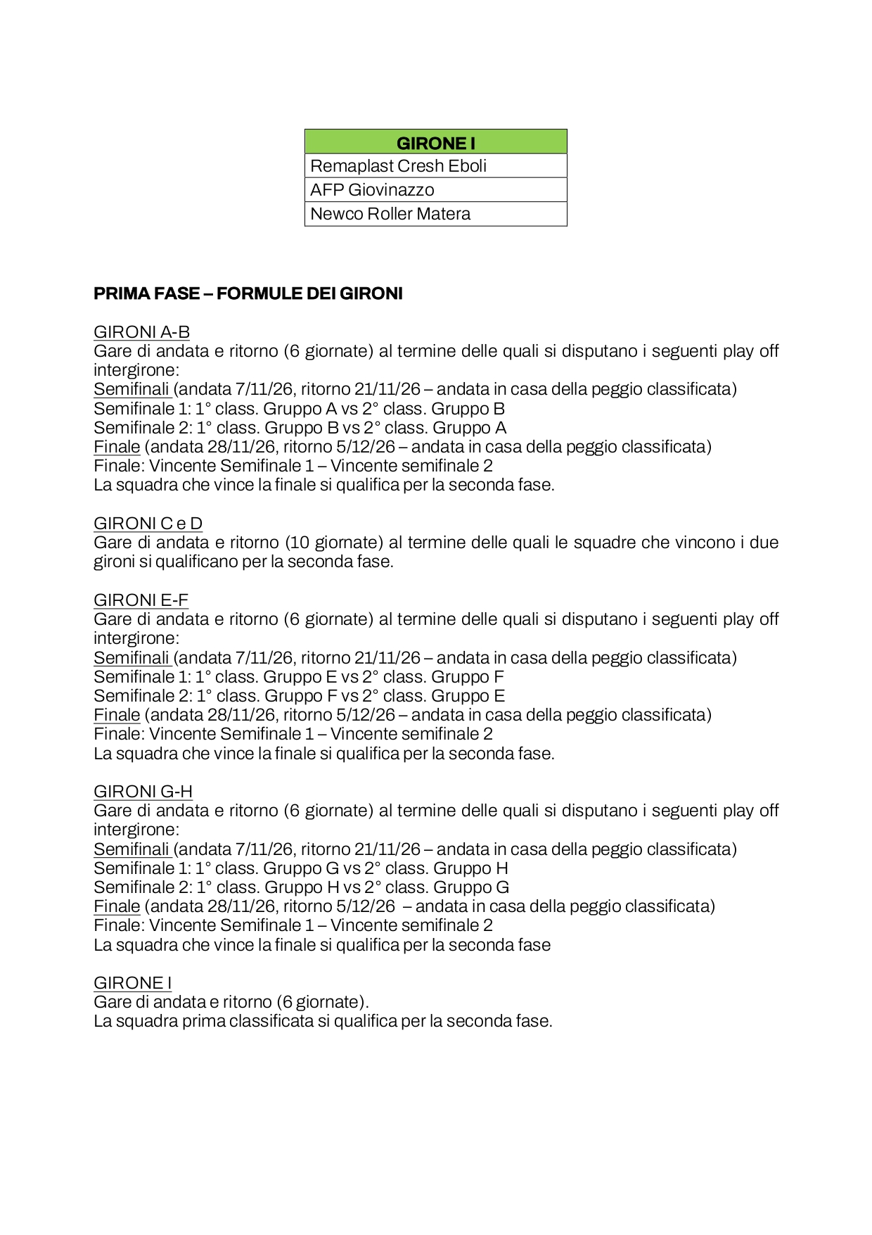 Serie B Coppa Italia Gironi e formula page