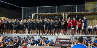 Presentate le squadre del Follonica Gavorrano e dello Scarlino nel giardino della Casa del Popolo di Bagno di Gavorrano