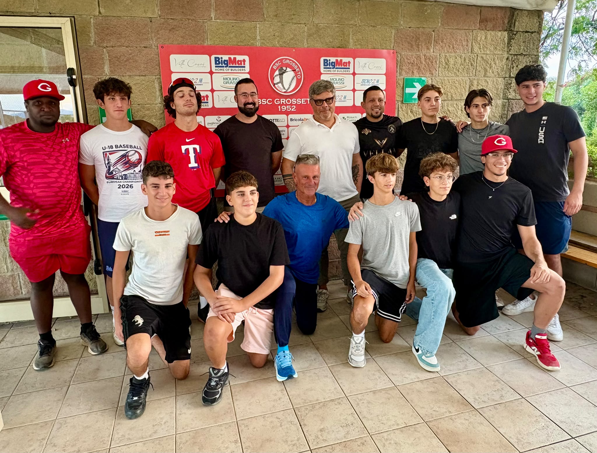 Baseball Presentazione progetto di collaborazione crescita giovani del Big Mat Bsc Grosseto settembre