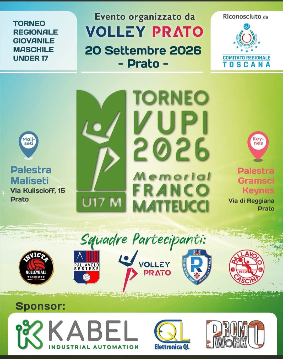 Invictavolleyball locanndina torneo Vupi under 17 settembre