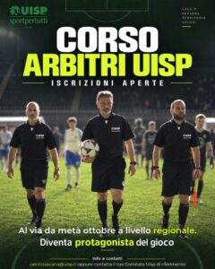 Uisp locandina corso arbitri di calcio settembre