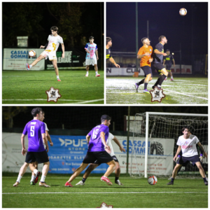 GG Nike league calcio a 8 collage foto azioni di gioco ottobre