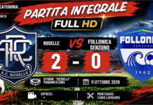Gs Tv – Roselle-Follonica Senzuno: la partita integrale Screenshot 2026 10 14 alle 23.45.32