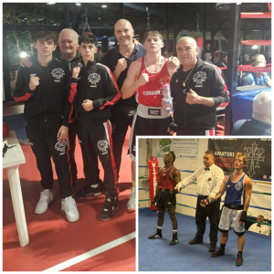 Boxe fight gym collage foto ottobre