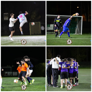 Nike league collage foto azione di gioco ottobre